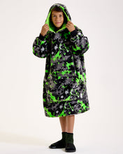 Load image into Gallery viewer, Snuggz Kids Original Football Graffiti Hooded Blanket
