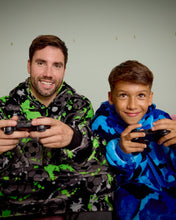 Load image into Gallery viewer, Snuggz Kids Original Football Graffiti Hooded Blanket
