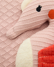 Load image into Gallery viewer, Snuggz Knitted Seahorse Toy &amp; Cotton Baby Blanket Set
