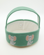 Load image into Gallery viewer, Snuggz Knitted Elephant Storage Basket - Small
