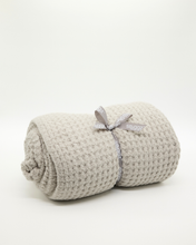 Load image into Gallery viewer, Snuggz Neutral Soft Feather Yarn Textured Blanket
