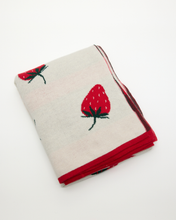 Load image into Gallery viewer, Snuggz Cotton Knitted Strawberry Baby Blanket, 80 x 100 cm
