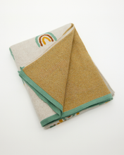 Load image into Gallery viewer, Snuggz Cotton Knitted Dinosaur &amp; Rainbow Baby Blanket, 80 x 100 cm
