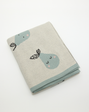 Load image into Gallery viewer, Snuggz Cotton Knitted Pear Baby Blanket, 80 x 100 cm
