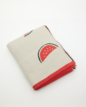 Load image into Gallery viewer, Snuggz Cotton Knitted Watermelon Baby Blanket, 80 x 100 cm
