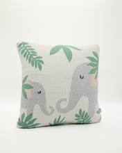 Load image into Gallery viewer, Snuggz Knitted Jungle Elephant Cushion With Filler

