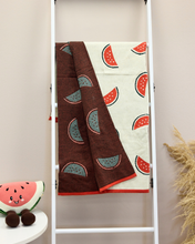 Load image into Gallery viewer, Snuggz Cotton Knitted Watermelon Baby Blanket, 80 x 100 cm
