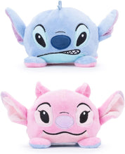 Load image into Gallery viewer, Reversible Stitch &amp; Angel in CDU Disney Official Snuggz Licenced Plush Toy - Small size
