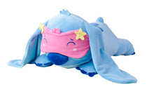 Load image into Gallery viewer, Disney Snuglets Wellbeing Stitch with Sleep Mask Disney Official Snuggz Licenced Weighted Plush Toy - Large Size
