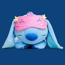 Load image into Gallery viewer, Disney Snuglets Wellbeing Stitch with Sleep Mask Disney Official Snuggz Licenced Weighted Plush Toy - Large Size
