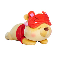 Load image into Gallery viewer, Disney Wellbeing Pooh with Sleep Mask Disney Official Snuggz Licenced Weighted Plush Toy - Large Size
