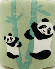 Load image into Gallery viewer, Snuggz Knitted Panda Storage Basket - Large
