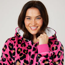 Load image into Gallery viewer, Snuggz Hot Pink Animal Adult Onesie
