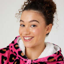 Load image into Gallery viewer, Snuggz Hot Pink Animal Kids Onesie
