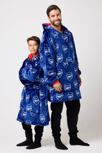 Load image into Gallery viewer, Snuggz Original Adults Arsenal Football Hooded Blanket
