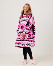 Load image into Gallery viewer, Snuggz Lite - Aztec Hooded Blanket for Kids
