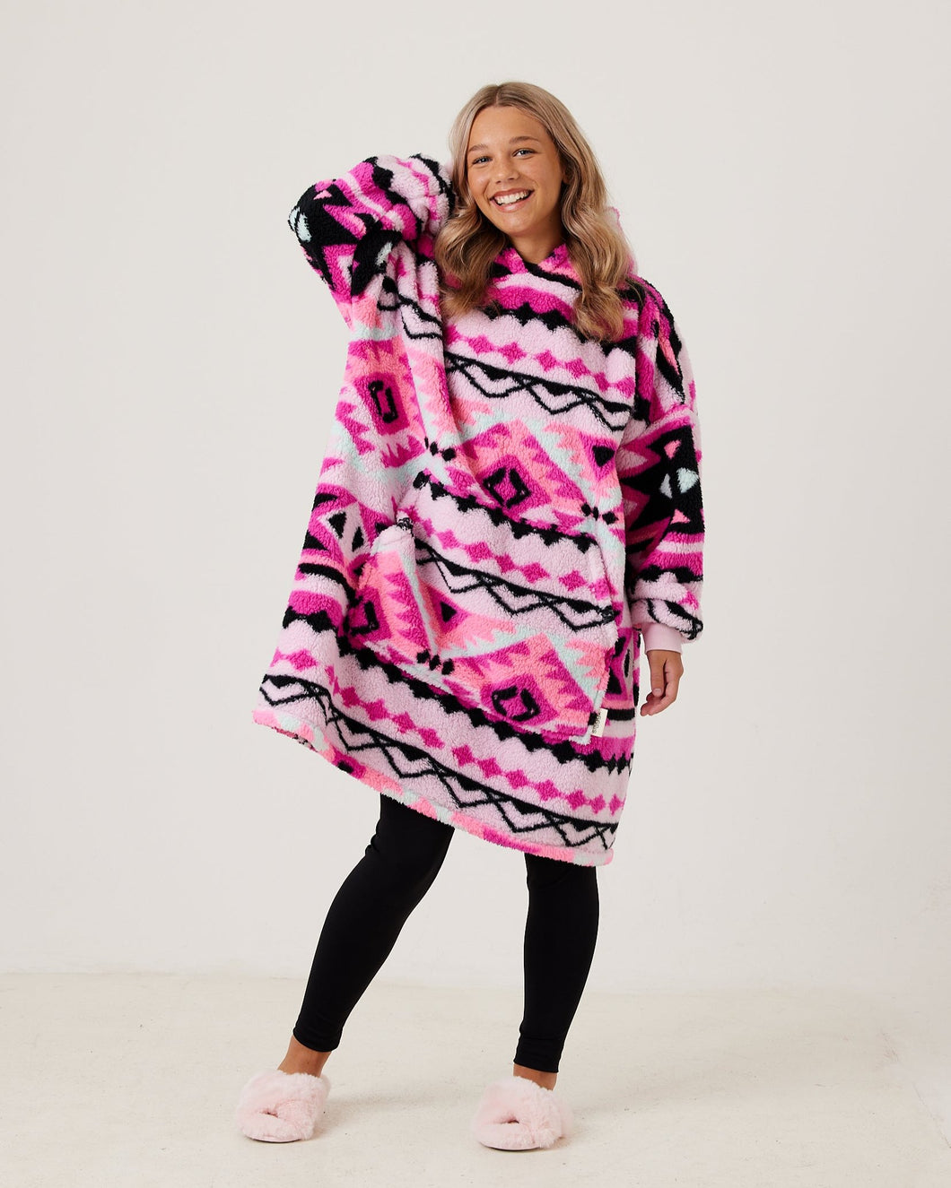 Snuggz Lite - Aztec Hooded Blanket for Kids
