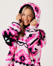 Load image into Gallery viewer, Snuggz Lite - Aztec Hooded Blanket for Kids
