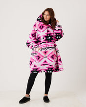 Load image into Gallery viewer, Snuggz Lite - Aztec Hooded Blanket for Kids
