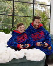 Load image into Gallery viewer, Snuggz Original Adults Barcelona Football Hooded Blanket
