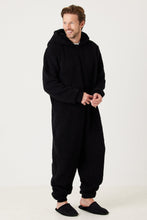 Load image into Gallery viewer, Snuggz Black Adult Onesie
