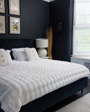 Load image into Gallery viewer, Snuggz Ivory Faux Fur Blanket
