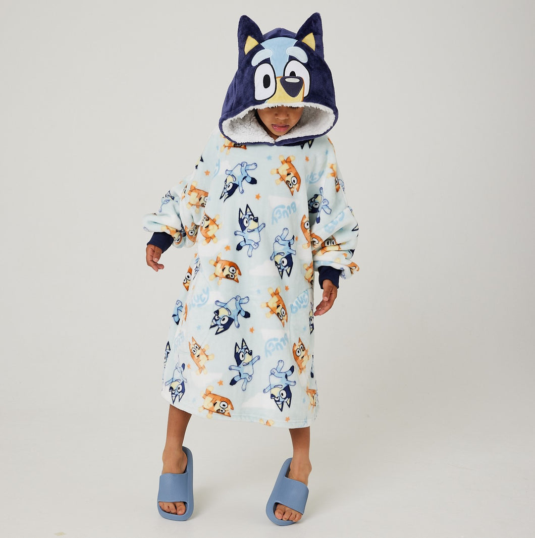 Bluey Snuggz Lite Hooded Blanket for Kids