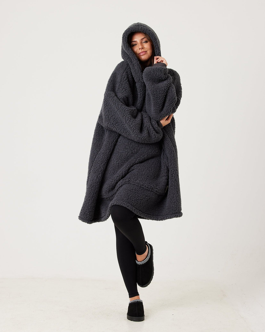 Snuggz Adult Lite - Charcoal Grey Hooded Blanket