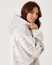 Load image into Gallery viewer, Snuggz Lite - Snow Leopard Hooded Blanket for Kids
