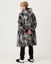 Load image into Gallery viewer, Snuggz Original - Grey Camo Hooded Blanket for Kids
