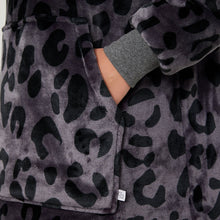 Load image into Gallery viewer, Snuggz Original - Bold Charcoal Animal Adult Hooded Blanket
