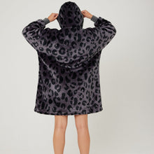 Load image into Gallery viewer, Snuggz Original - Bold Charcoal Animal Adult Hooded Blanket
