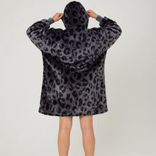Load image into Gallery viewer, Snuggz Original - Bold Charcoal Animal Hooded Blanket for Kids
