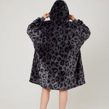 Load image into Gallery viewer, Snuggz Original - Bold Charcoal Animal Adult Hooded Blanket
