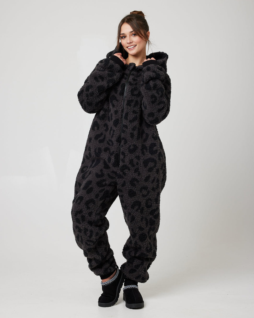 Snuggz Charcoal Animal Onesie