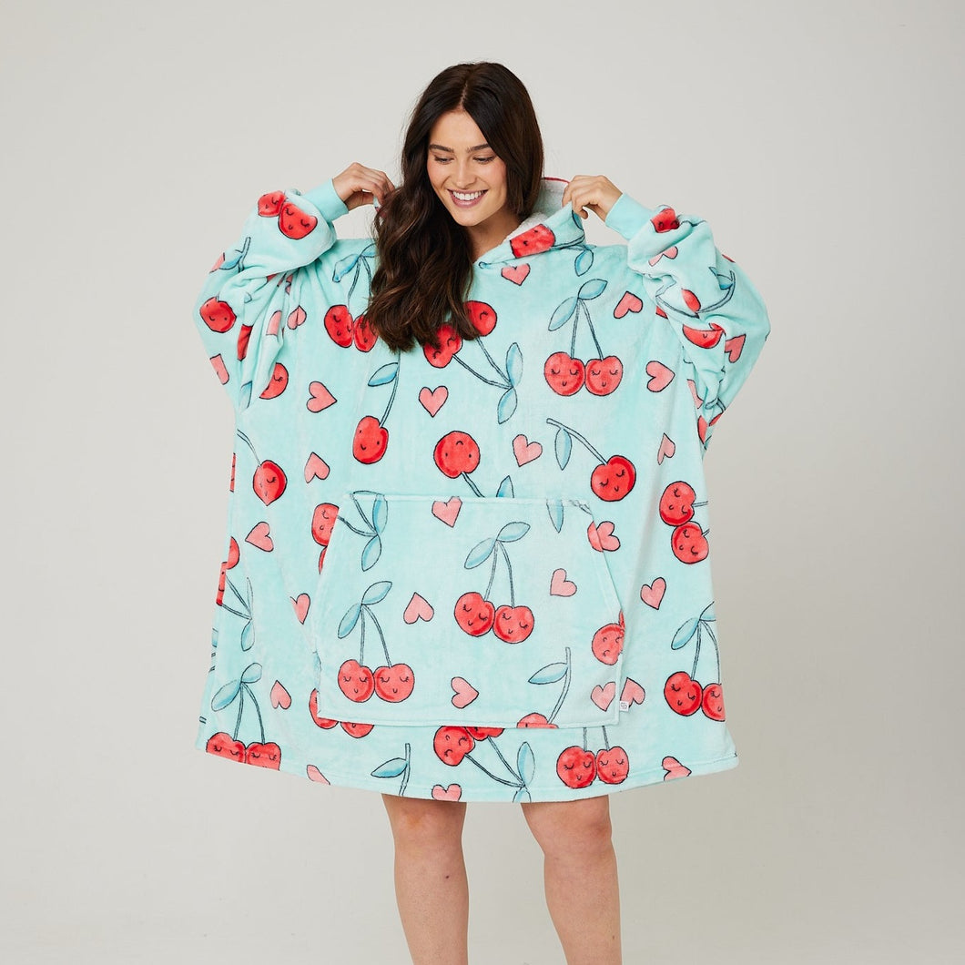 Snuggz Lite - Cherry Adult Hooded Blanket