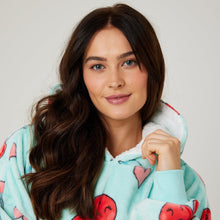 Load image into Gallery viewer, Snuggz Lite - Cherry Adult Hooded Blanket
