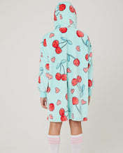 Load image into Gallery viewer, Snuggz Lite - Cherry Print Hooded Blanket for Kids
