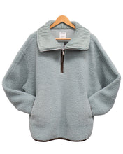 Load image into Gallery viewer, Snuggz Women Aztec Half Zip Borg Sweatshirt
