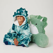 Load image into Gallery viewer, Snuggz Lite - Dinosaur 2 in 1 Pocket Pal Hooded Blanket for Kids

