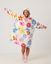 Load image into Gallery viewer, Snuggz Original - Flower Power Hooded Blanket for Kids
