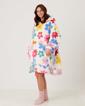 Load image into Gallery viewer, Snuggz Original - Adult Flower Power Hooded Blanket
