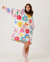 Load image into Gallery viewer, Snuggz Original - Adult Flower Power Hooded Blanket
