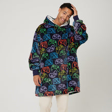 Load image into Gallery viewer, Snuggz Original - Gamer Adult Hooded Blanket
