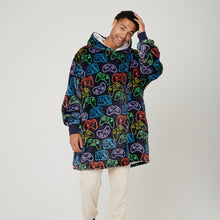 Load image into Gallery viewer, Snuggz Original - Gamer Print Hooded Blanket for Kids
