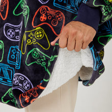 Load image into Gallery viewer, Snuggz Original - Gamer Adult Hooded Blanket
