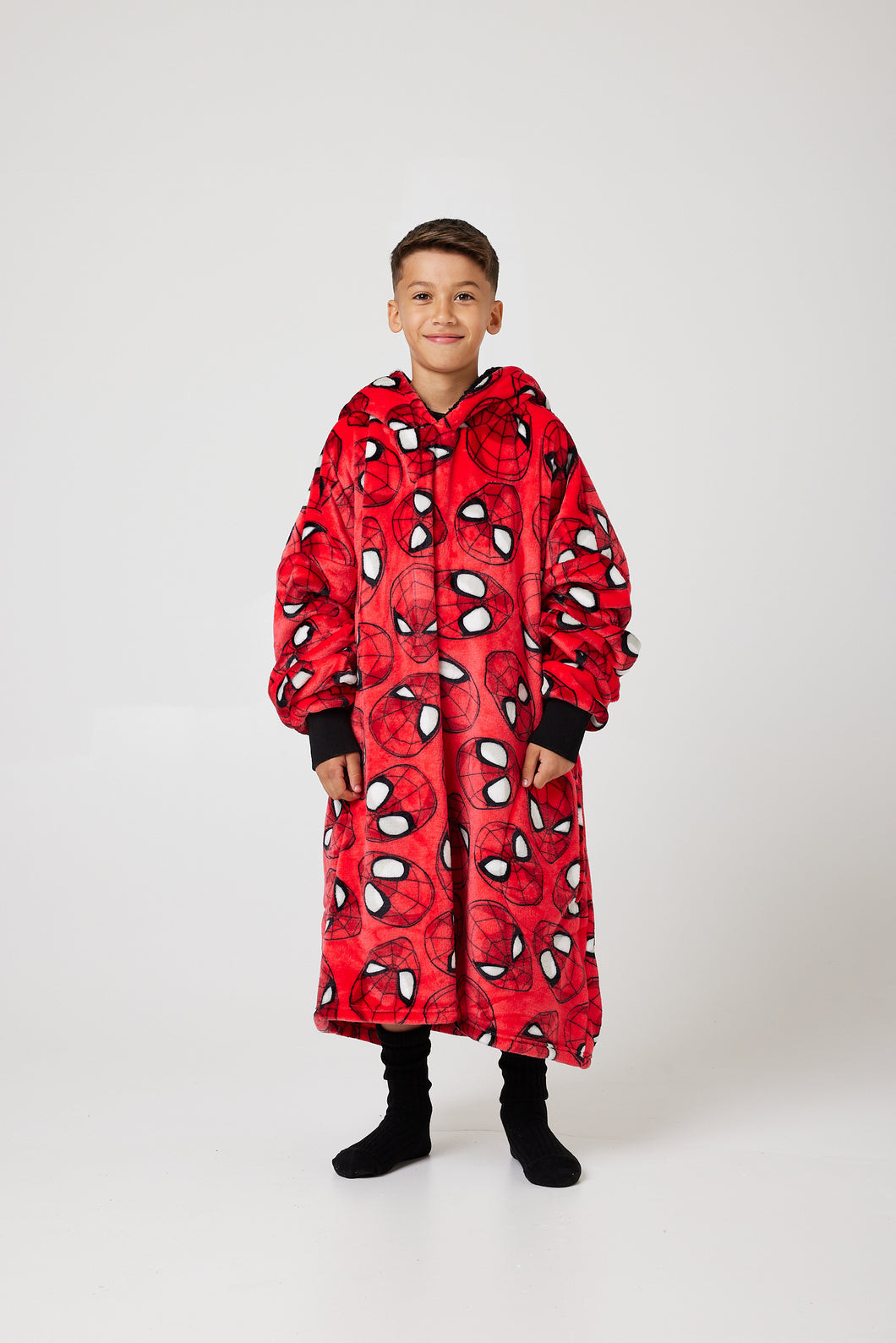 Snuggz Kids Lite Spider-man Hooded Blanket