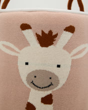 Load image into Gallery viewer, Snuggz Knitted Giraffe Storage Basket - Large
