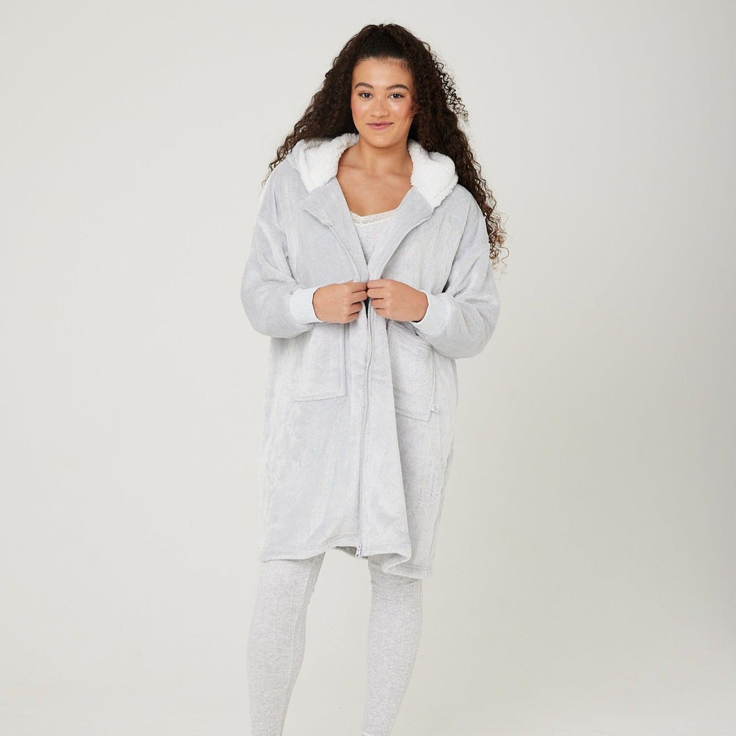 Snuggz Frosted Grey Dressing Gown for Kids