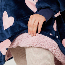 Load image into Gallery viewer, Snuggz Original - Heart Adult Hooded Blanket

